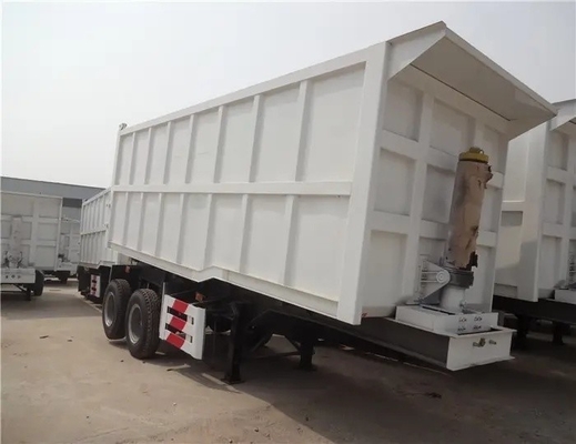 Transport Bulk Cement Powder with Heavy Duty Tri-Axles Dumper Tipper Semi Trailer