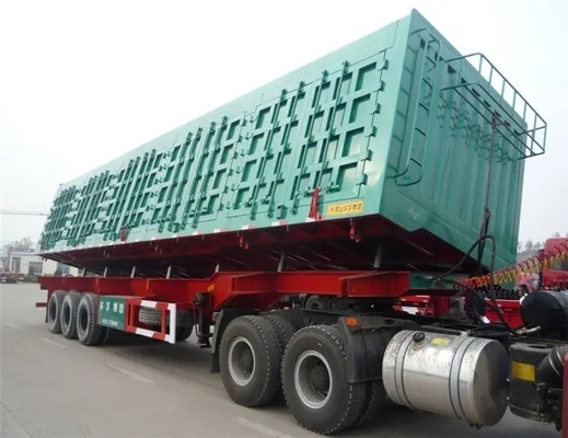 Transport Bulk Cement Powder with Heavy Duty Tri-Axles Dumper Tipper Semi Trailer