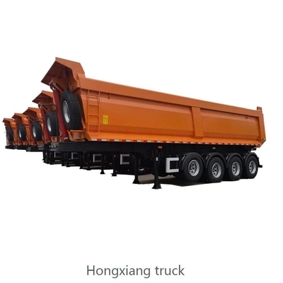1 Year After-sales Service 45 Cubic Meter Rear Tipper Trailer 5 Axles Dump Semitrailer