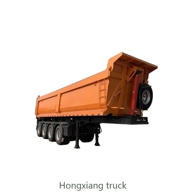 1 Year After-sales Service 45 Cubic Meter Rear Tipper Trailer 5 Axles Dump Semitrailer