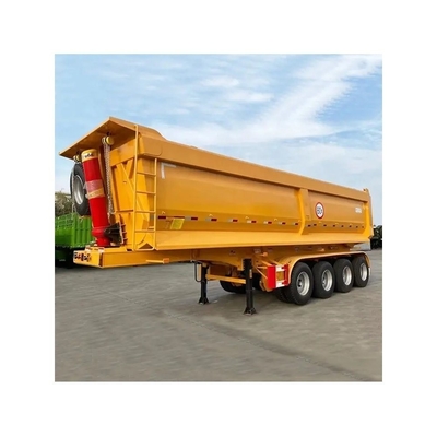 3 Axles 50 Tons Semi Trailer U Type Dump Trailers Customization for Grain Stone Sand
