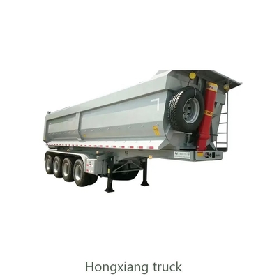 Cross Arm Type 3 Axles 50 Ton Tipping Dump Truck Semi Trailer Rear Dump Semi-Trailer