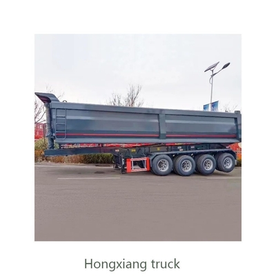 Cross Arm Type 3 Axles 50 Ton Tipping Dump Truck Semi Trailer Rear Dump Semi-Trailer