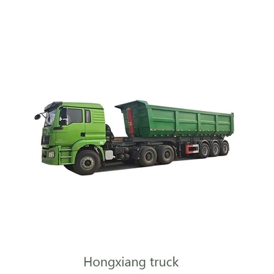 Cross Arm Type 3 Axles 50 Ton Tipping Dump Truck Semi Trailer Rear Dump Semi-Trailer