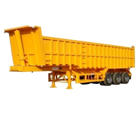 30cbm Rear Tipper Semi Trailer with Flatbed Design and Tri-Axle Hydraulic Self Tipping