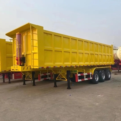 30cbm Rear Tipper Semi Trailer with Flatbed Design and Tri-Axle Hydraulic Self Tipping