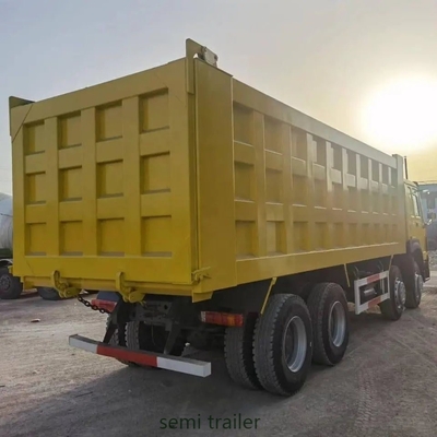 Flatbed 3axles 35m3 End Dump Tipper Semi Trailer with 12 Tires Tire Number 12