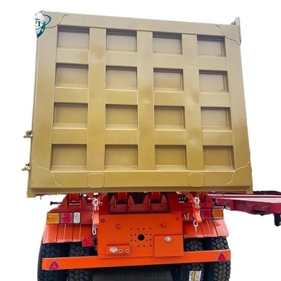 4 Axles U Shape Hydraulic Cylinder Self-dumping Tipper Trailer with Self-dumping Function