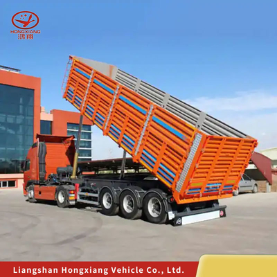 Not Self-dumping 120ton Rear Dump Tipper Trailer Cargo for Heavy Load Transportation