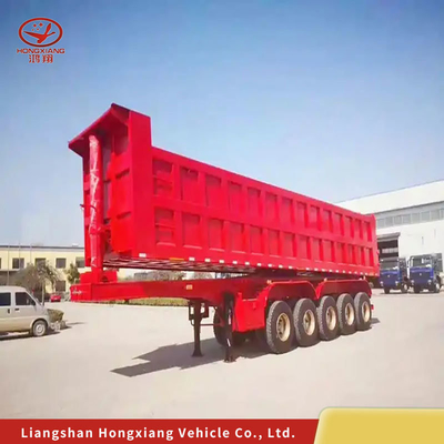 Not Self-dumping 120ton Rear Dump Tipper Trailer Cargo for Heavy Load Transportation