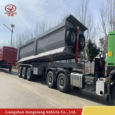 Large Capacity Dump Semi Trailer with ABS Anti-lock Braking System and Customization