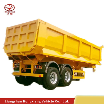 Transportation Semi Trailer with Two Speed Landing Leg and Not Self-dumping Feature