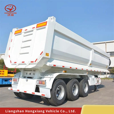 Transportation Semi Trailer with Two Speed Landing Leg and Not Self-dumping Feature