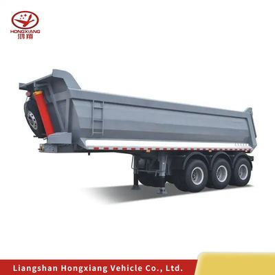 Transportation Semi Trailer with Two Speed Landing Leg and Not Self-dumping Feature