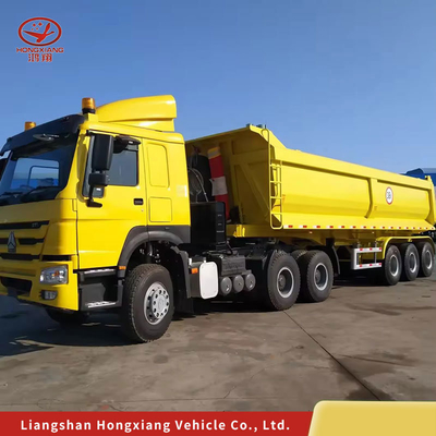 Transportation Semi Trailer with Two Speed Landing Leg and Not Self-dumping Feature