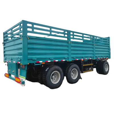 Rear Hydraulic Cubic Meter U Shape 4 Axles Dump Trailers End Tipper Semi Trailer with 1