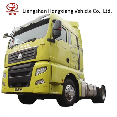 Engine Capacity＞8L Trailer Head Truck Tractor Truck with Manual Window and Spare Parts