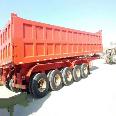 Integrated Small Hydraulic Tipping Rear U Shape Dump Tipper Semi Trailer with 13t Axle