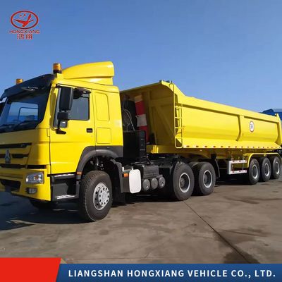 End Dump Trailers Farm Full Type Rear Tipper Truck Trailer Flatbed with Customization