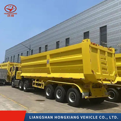 2/3/4 Axles Heavy Duty Tipper Semi Trailer Front Lifting Dump Semi-Trailer with Tires