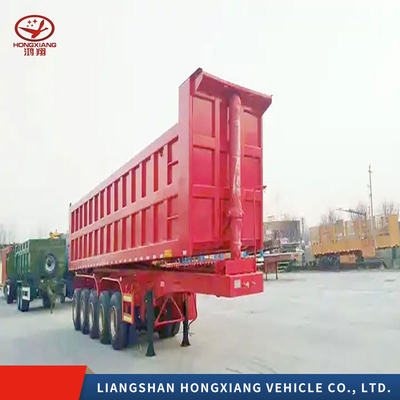 2/3/4 Axles Heavy Duty Tipper Semi Trailer Front Lifting Dump Semi-Trailer with Tires