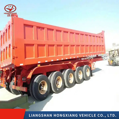 2/3/4 Axles Heavy Duty Tipper Semi Trailer Front Lifting Dump Semi-Trailer with Tires