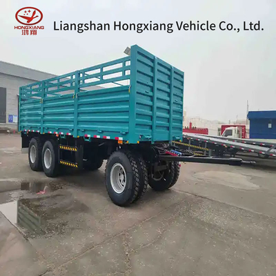 Self-dumping Flatbed Rear Dump Tipper Truck Dump Semi Trailer for Easy Unloading
