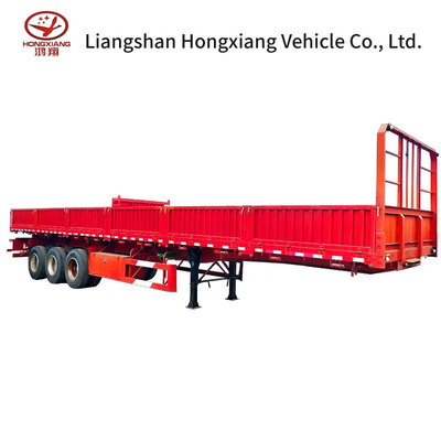 2 Axle Hydraulic Grain Rear End Dump Tipper Semi Trucks Trailer 50T Load Capacity