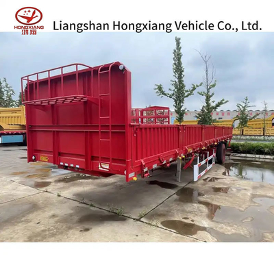 2 Axle Hydraulic Grain Rear End Dump Tipper Semi Trucks Trailer 50T Load Capacity