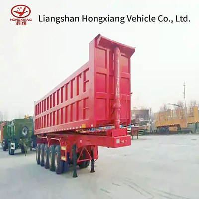 2 Axle Number Sand Dumper Side Tipper Dumper Semi Trailer Dump Truck Tire 12r22.5