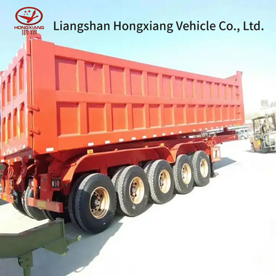 2 Axle Number Sand Dumper Side Tipper Dumper Semi Trailer Dump Truck Tire 12r22.5