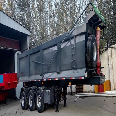 80 Tons U Type End Dump Trailer Rear Dumper Tipper Semi Truck Trailer with 13t Axle