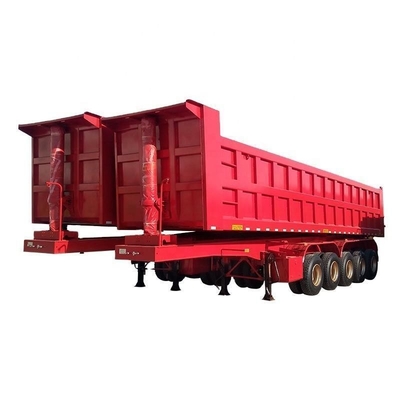 80 Tons U Type End Dump Trailer Rear Dumper Tipper Semi Truck Trailer with 13t Axle