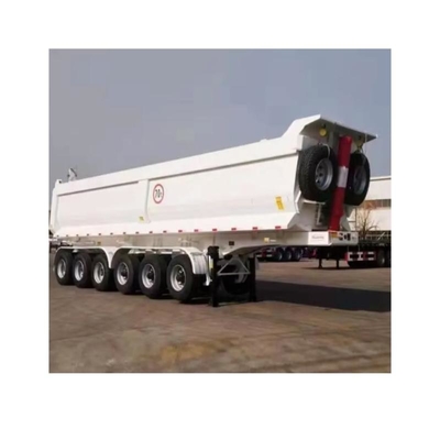 Hydraulic Tipper Dump Trailer 4 Axle Rear Dump Semi Trailer 60tons for Africa U Type