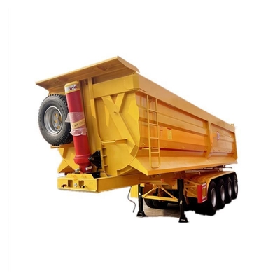 50ton End Dump Semi Trailer with Customization and Steel Material