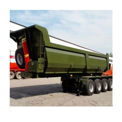 50ton End Dump Semi Trailer with Customization and Steel Material