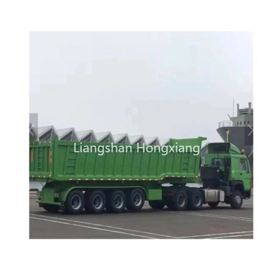3 Axle 45 Cbm Tipper Dump Trailer Truck for Coal Transport Not Self-dumping Function