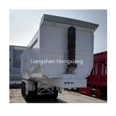 3 Axle 45 Cbm Tipper Dump Trailer Truck for Coal Transport Not Self-dumping Function