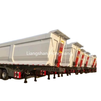 3 Axle 45 Cbm Tipper Dump Trailer Truck for Coal Transport Not Self-dumping Function