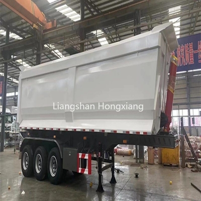24cbm 24m3 Dump Trailer 40 Tons U-Shape Tipper Semi Trailer for Bauxite Transport