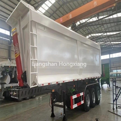 24cbm 24m3 Dump Trailer 40 Tons U-Shape Tipper Semi Trailer for Bauxite Transport