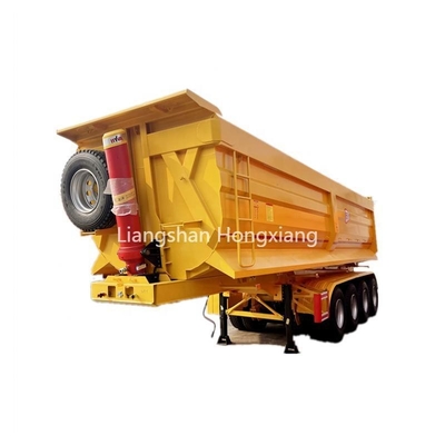 24cbm 24m3 Dump Trailer 40 Tons U-Shape Tipper Semi Trailer for Bauxite Transport