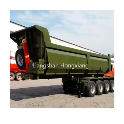 24cbm 24m3 Dump Trailer 40 Tons U-Shape Tipper Semi Trailer for Bauxite Transport