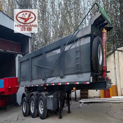 Train Type Double B Super Link Side Dump Semi Trailer with 1 Year After-sales Service
