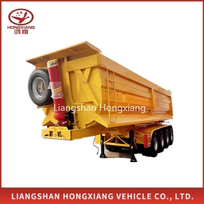 Flatbed Model Gear Conveyor Unloading Dump Truck Trailer for Heavy Duty Transportation