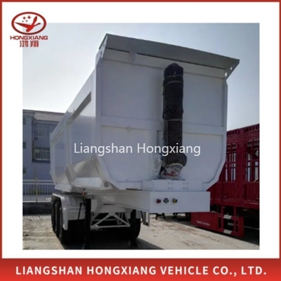 Front Lifting Dump Semi-Trailer 60ton U Style 4 Axles Heavy Duty Tipper Semi Trailer