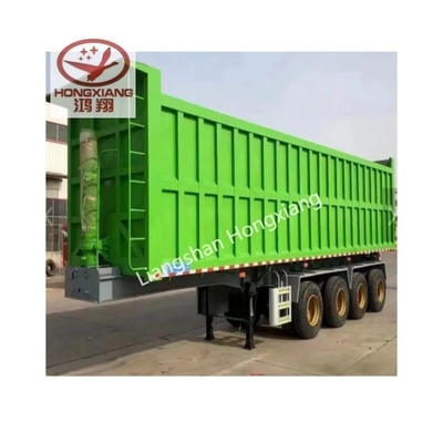 12r22.5 Tires 3 Axles 40 Tons Dump Box Semi Trailers with Customizable Suspension System