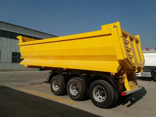60 Tons U Shape Rear Tipper Trailers /Tri-Axles End Dump Tipping Semi Truck Trailer