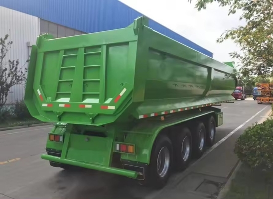 60 Tons U Shape Rear Tipper Trailers /Tri-Axles End Dump Tipping Semi Truck Trailer