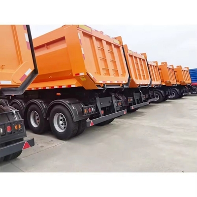 25cbm 32cbm 8 Ton Trailer End Rear Dumper Semi Truck with 13500X3000X1550 mm Size